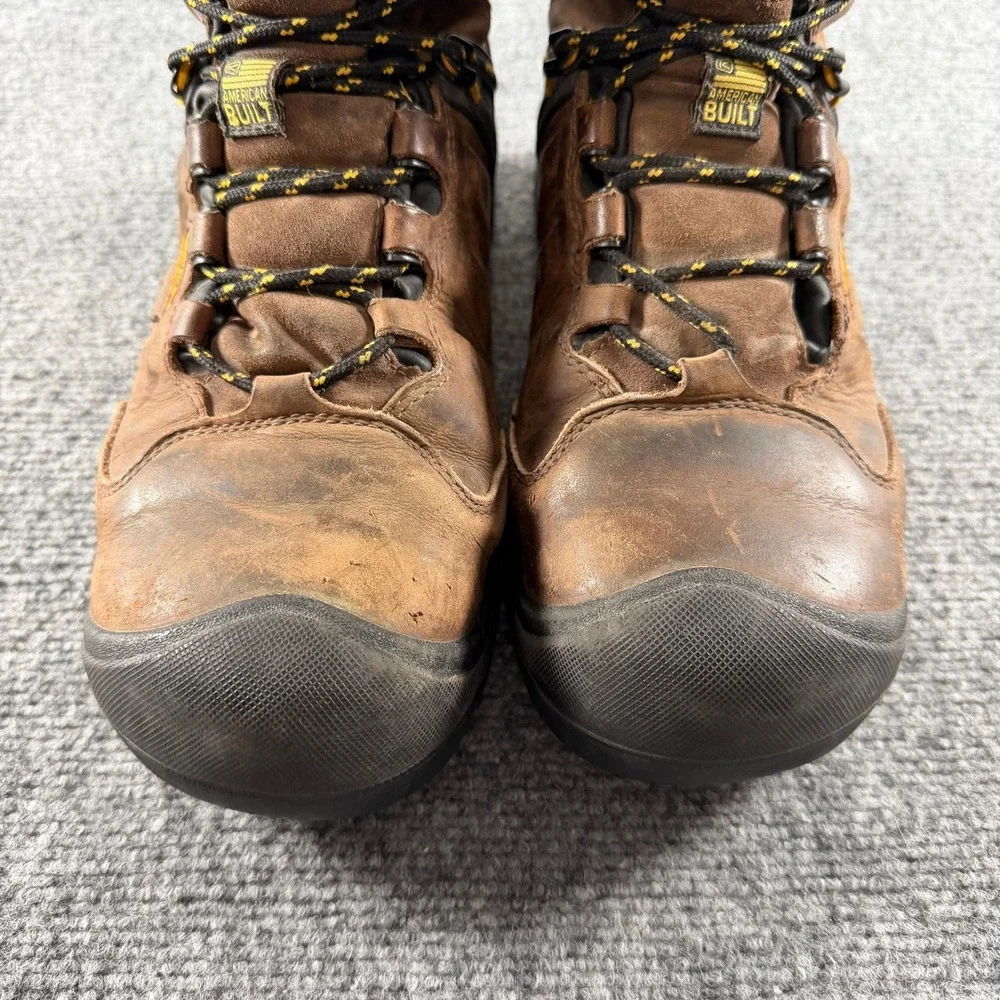 Keen Utility Work Boots Mens 11.5 Brown Waterproof 600g Insulated Carbon Toe